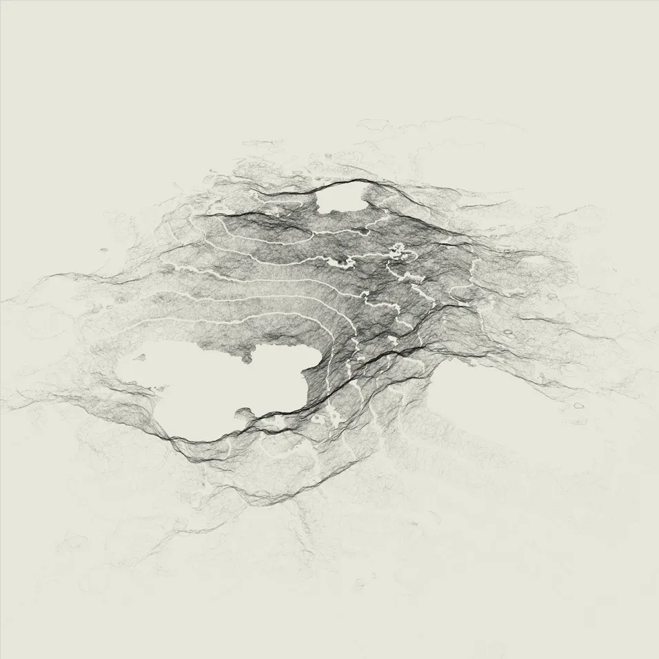 Generative particle landscape.