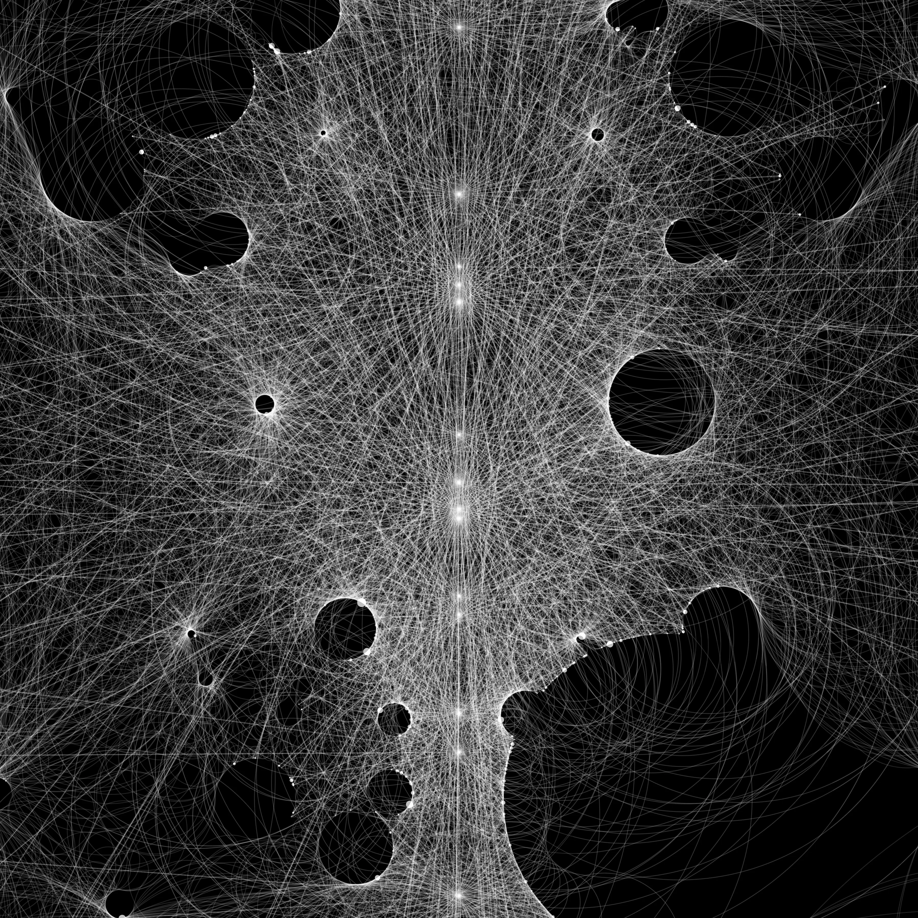 _Ray Marching the Moon: Full & New_ is comprised of 120 NFTs locked at mint time and to be unlocked in batches of 5 during each subsequent full moon and new moon over one year. This artwork is associated with the moon phase of the 1st of November 2024 and will be unlocked on that day at 00:00 GMT.