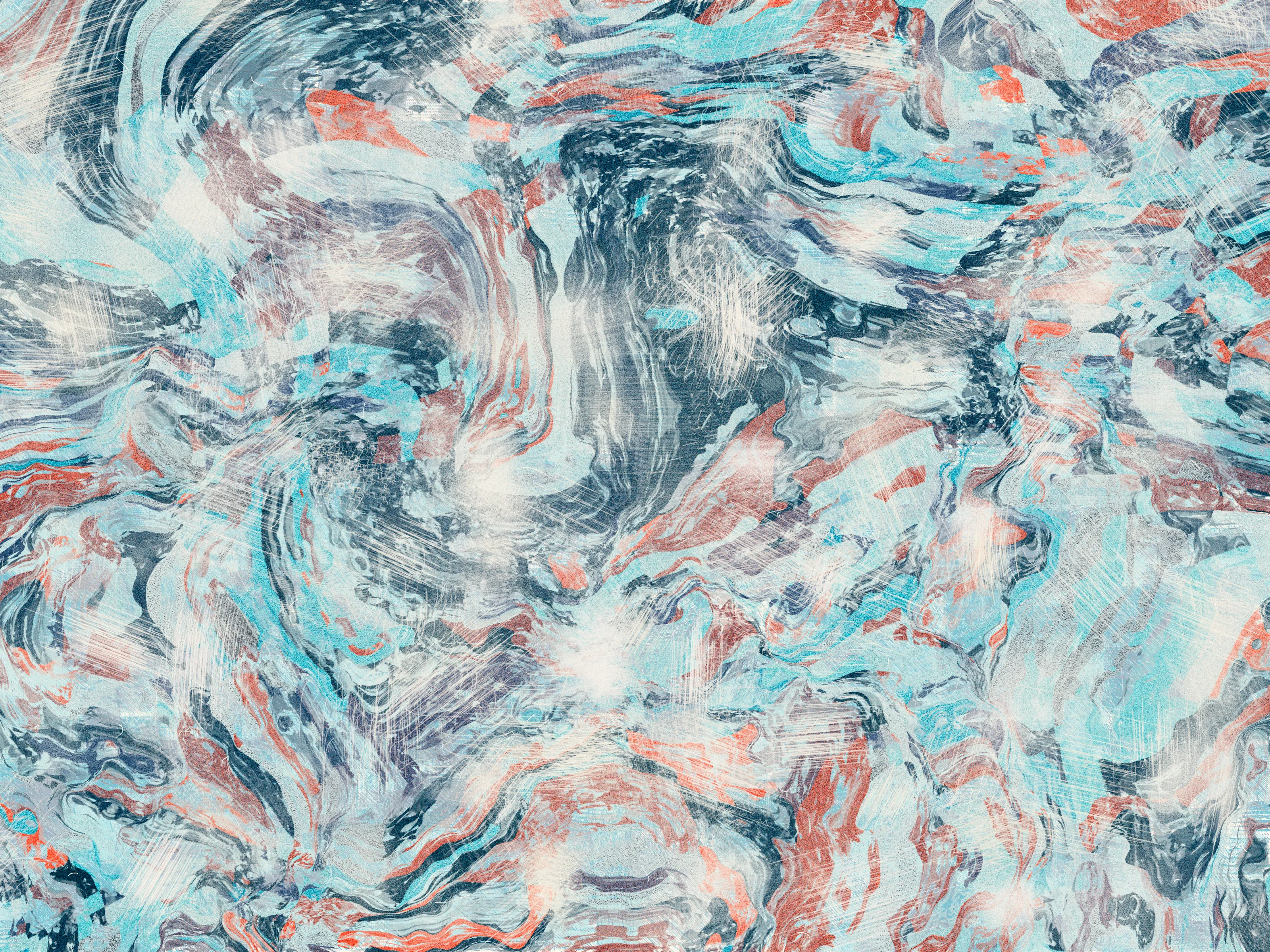 1. I open my eyes, and I realize I fell asleep.
2. You're looking at me, and start laughing.
3. I feel safe, I feel home. My heart is yours.
4. Intimacy.
5. Thanks for teaching me its true meaning.
6. This is for you, More. With love and gratitude, S.

**Intimità**, Stefano Contiero's latest collection, explores the themes of intimacy and discovery. The work emphasizes uncovering the deeper aspects of our relationships and suggesting that genuine, meaningful connection can only be fully experienced when the veil of surface appearances is lifted.

Building a relationship is often considered a process of construction, where two individuals come together to form a bond. However, the process can also be seen as deconstruction, where both partners must tear down the walls they have built around themselves, exposing their vulnerabilities and allowing themselves to be known.

Contiero's works feature open fields of color that melt together to create an effect reminiscent of marbling. Vibrant hues are subtly aged with a patina, enhancing each piece's visual impact and giving it a sense of depth and movement. Through Contiero's striking compositions, he invites us to consider the role physical and emotional obstacles play in shaping our experiences of intimacy. Only through time and deep exploration can these barriers be removed.