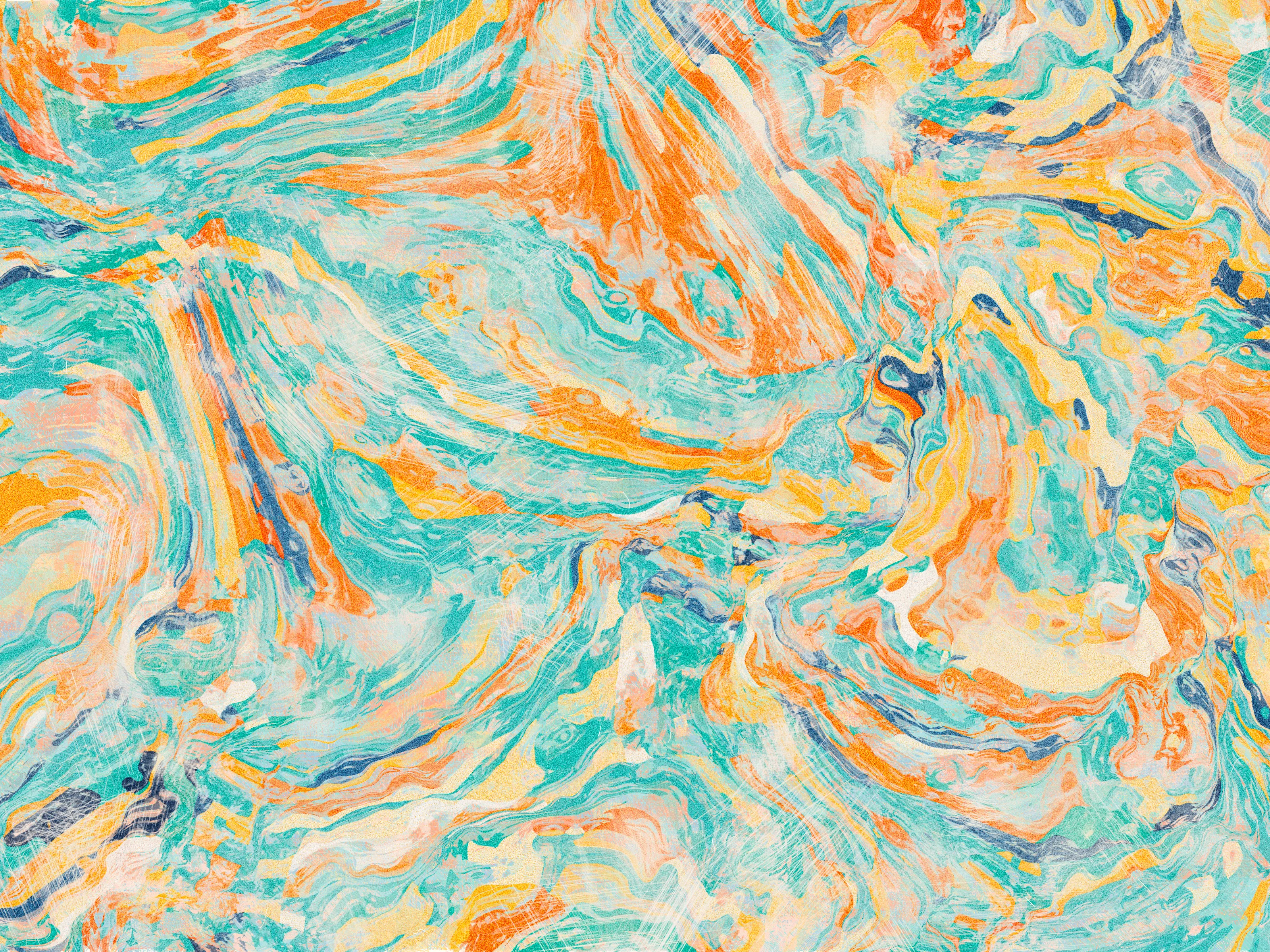 1. I open my eyes, and I realize I fell asleep.
2. You're looking at me, and start laughing.
3. I feel safe, I feel home. My heart is yours.
4. Intimacy.
5. Thanks for teaching me its true meaning.
6. This is for you, More. With love and gratitude, S.

**Intimità**, Stefano Contiero's latest collection, explores the themes of intimacy and discovery. The work emphasizes uncovering the deeper aspects of our relationships and suggesting that genuine, meaningful connection can only be fully experienced when the veil of surface appearances is lifted.

Building a relationship is often considered a process of construction, where two individuals come together to form a bond. However, the process can also be seen as deconstruction, where both partners must tear down the walls they have built around themselves, exposing their vulnerabilities and allowing themselves to be known.

Contiero's works feature open fields of color that melt together to create an effect reminiscent of marbling. Vibrant hues are subtly aged with a patina, enhancing each piece's visual impact and giving it a sense of depth and movement. Through Contiero's striking compositions, he invites us to consider the role physical and emotional obstacles play in shaping our experiences of intimacy. Only through time and deep exploration can these barriers be removed.