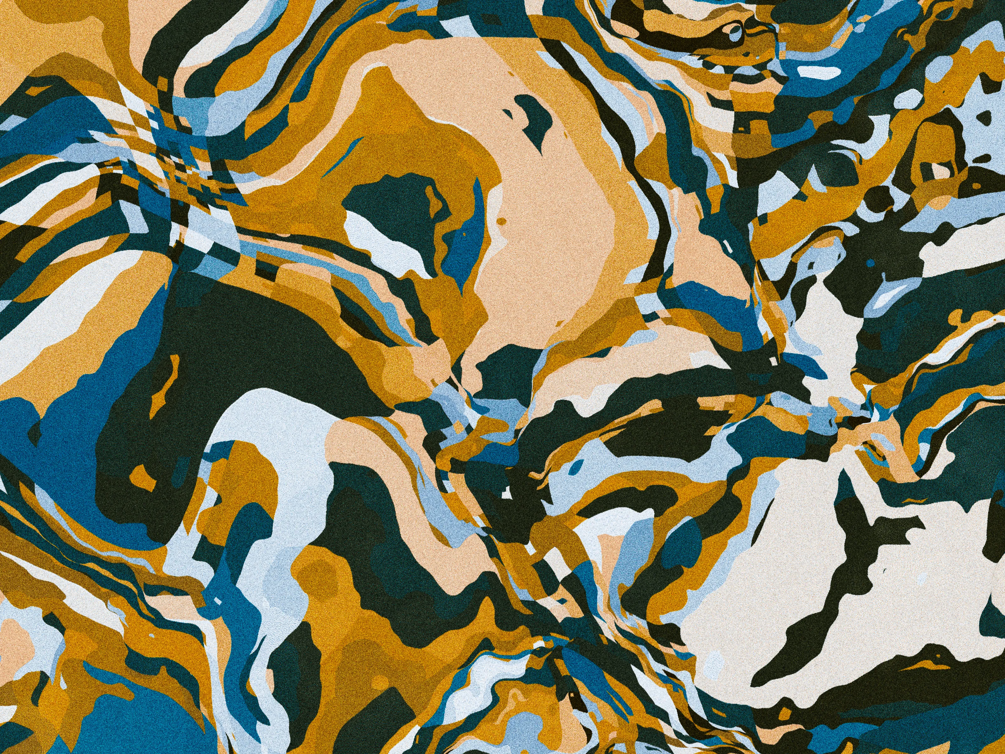 1. I open my eyes, and I realize I fell asleep.
2. You're looking at me, and start laughing.
3. I feel safe, I feel home. My heart is yours.
4. Intimacy.
5. Thanks for teaching me its true meaning.
6. This is for you, More. With love and gratitude, S.

**Intimità**, Stefano Contiero's latest collection, explores the themes of intimacy and discovery. The work emphasizes uncovering the deeper aspects of our relationships and suggesting that genuine, meaningful connection can only be fully experienced when the veil of surface appearances is lifted.

Building a relationship is often considered a process of construction, where two individuals come together to form a bond. However, the process can also be seen as deconstruction, where both partners must tear down the walls they have built around themselves, exposing their vulnerabilities and allowing themselves to be known.

Contiero's works feature open fields of color that melt together to create an effect reminiscent of marbling. Vibrant hues are subtly aged with a patina, enhancing each piece's visual impact and giving it a sense of depth and movement. Through Contiero's striking compositions, he invites us to consider the role physical and emotional obstacles play in shaping our experiences of intimacy. Only through time and deep exploration can these barriers be removed.