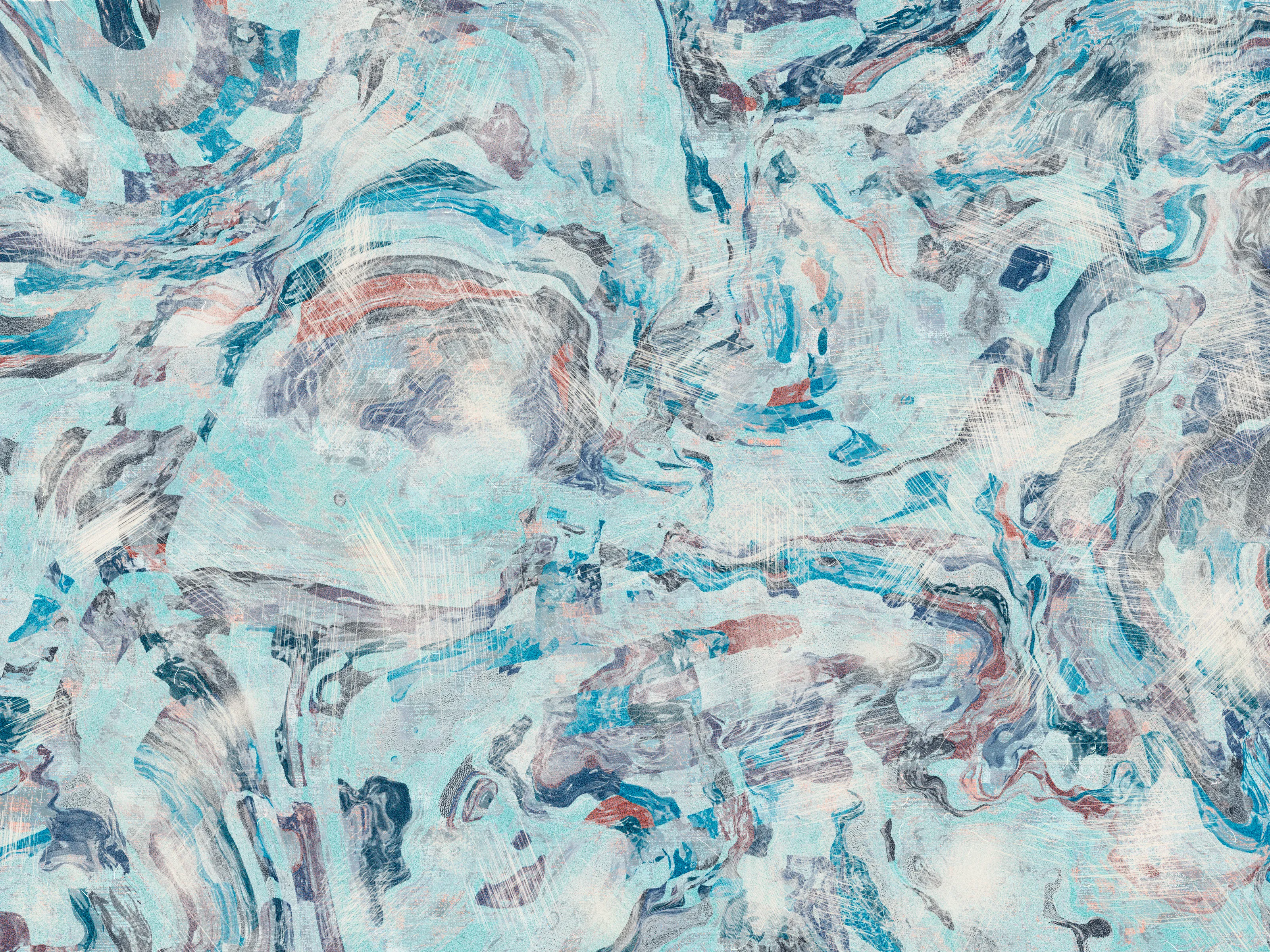 1. I open my eyes, and I realize I fell asleep.
2. You're looking at me, and start laughing.
3. I feel safe, I feel home. My heart is yours.
4. Intimacy.
5. Thanks for teaching me its true meaning.
6. This is for you, More. With love and gratitude, S.

**Intimità**, Stefano Contiero's latest collection, explores the themes of intimacy and discovery. The work emphasizes uncovering the deeper aspects of our relationships and suggesting that genuine, meaningful connection can only be fully experienced when the veil of surface appearances is lifted.

Building a relationship is often considered a process of construction, where two individuals come together to form a bond. However, the process can also be seen as deconstruction, where both partners must tear down the walls they have built around themselves, exposing their vulnerabilities and allowing themselves to be known.

Contiero's works feature open fields of color that melt together to create an effect reminiscent of marbling. Vibrant hues are subtly aged with a patina, enhancing each piece's visual impact and giving it a sense of depth and movement. Through Contiero's striking compositions, he invites us to consider the role physical and emotional obstacles play in shaping our experiences of intimacy. Only through time and deep exploration can these barriers be removed.