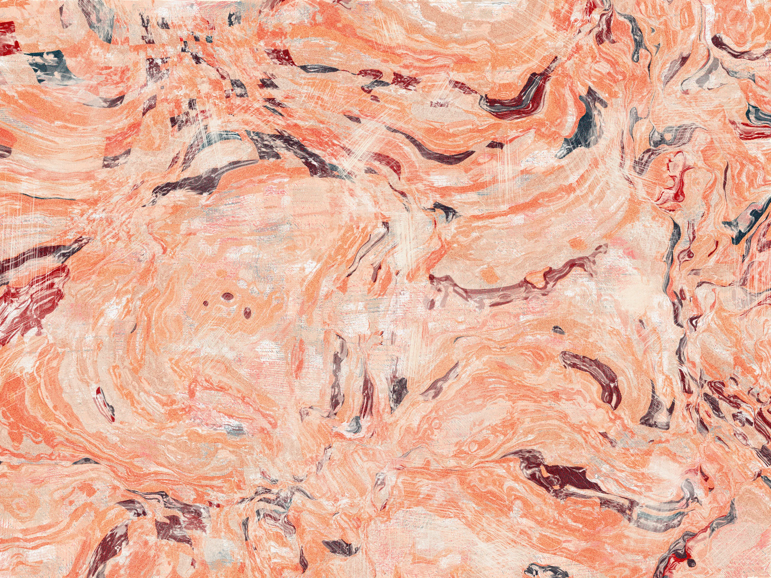 1. I open my eyes, and I realize I fell asleep.
2. You're looking at me, and start laughing.
3. I feel safe, I feel home. My heart is yours.
4. Intimacy.
5. Thanks for teaching me its true meaning.
6. This is for you, More. With love and gratitude, S.

**Intimità**, Stefano Contiero's latest collection, explores the themes of intimacy and discovery. The work emphasizes uncovering the deeper aspects of our relationships and suggesting that genuine, meaningful connection can only be fully experienced when the veil of surface appearances is lifted.

Building a relationship is often considered a process of construction, where two individuals come together to form a bond. However, the process can also be seen as deconstruction, where both partners must tear down the walls they have built around themselves, exposing their vulnerabilities and allowing themselves to be known.

Contiero's works feature open fields of color that melt together to create an effect reminiscent of marbling. Vibrant hues are subtly aged with a patina, enhancing each piece's visual impact and giving it a sense of depth and movement. Through Contiero's striking compositions, he invites us to consider the role physical and emotional obstacles play in shaping our experiences of intimacy. Only through time and deep exploration can these barriers be removed.