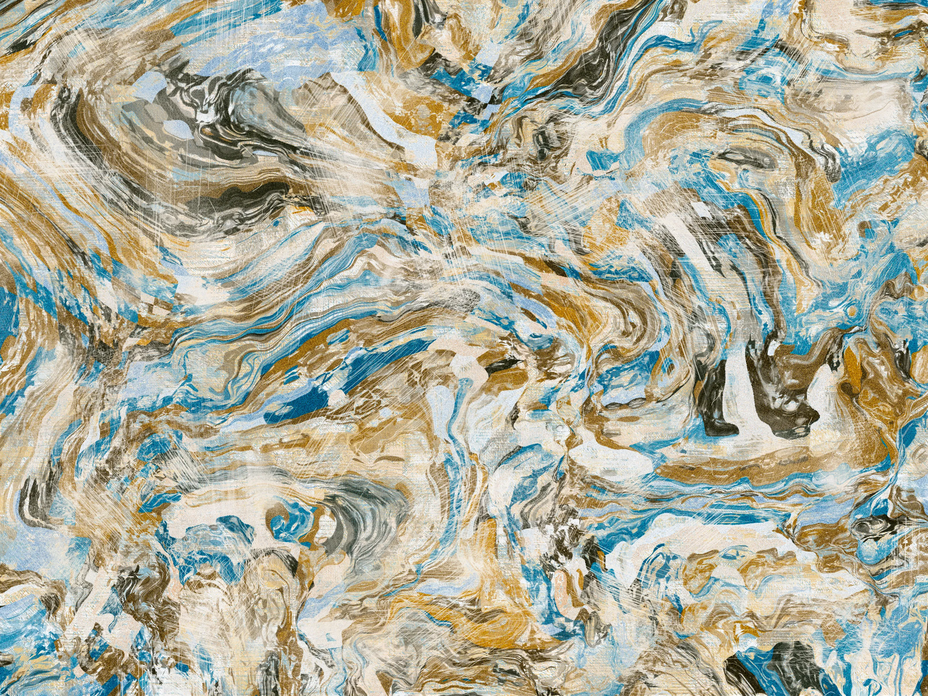 1. I open my eyes, and I realize I fell asleep.
2. You're looking at me, and start laughing.
3. I feel safe, I feel home. My heart is yours.
4. Intimacy.
5. Thanks for teaching me its true meaning.
6. This is for you, More. With love and gratitude, S.

**Intimità**, Stefano Contiero's latest collection, explores the themes of intimacy and discovery. The work emphasizes uncovering the deeper aspects of our relationships and suggesting that genuine, meaningful connection can only be fully experienced when the veil of surface appearances is lifted.

Building a relationship is often considered a process of construction, where two individuals come together to form a bond. However, the process can also be seen as deconstruction, where both partners must tear down the walls they have built around themselves, exposing their vulnerabilities and allowing themselves to be known.

Contiero's works feature open fields of color that melt together to create an effect reminiscent of marbling. Vibrant hues are subtly aged with a patina, enhancing each piece's visual impact and giving it a sense of depth and movement. Through Contiero's striking compositions, he invites us to consider the role physical and emotional obstacles play in shaping our experiences of intimacy. Only through time and deep exploration can these barriers be removed.