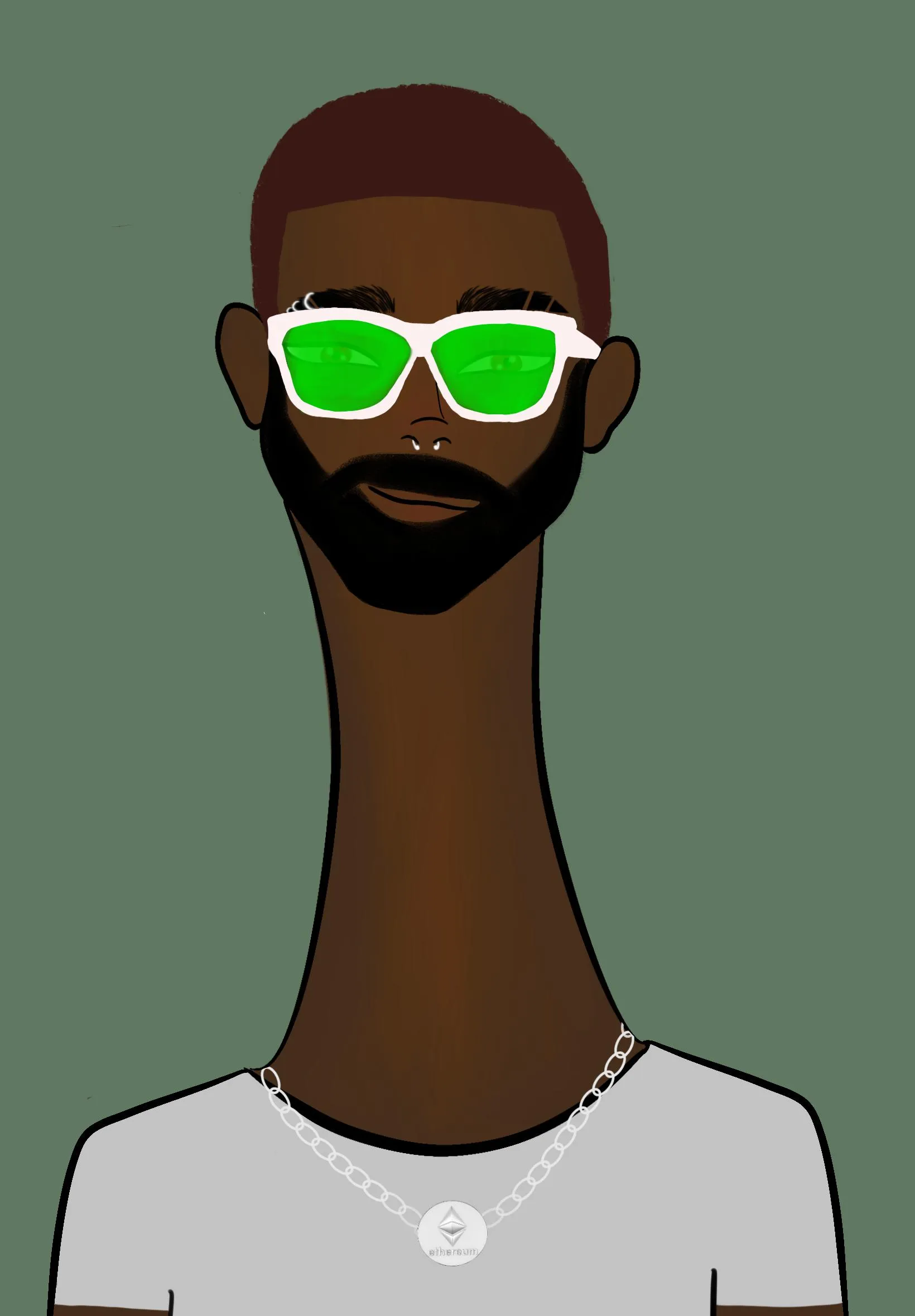 This Long Neckie Fella collection is a fine art, hand drawn, computer generated project. 3333 diverse fellas were created by 12-year-old digital artist Nyla Hayes. Each Long Neckie features an elongated neck that is inspired by Nyla’s favorite dinosaur, the brontosaurus. Nyla has collaborated her signature Long Neckie collection with Giovanni Vignone and the team at CosmicPaws who developed the asynchronous generative software to view each Fella before minting