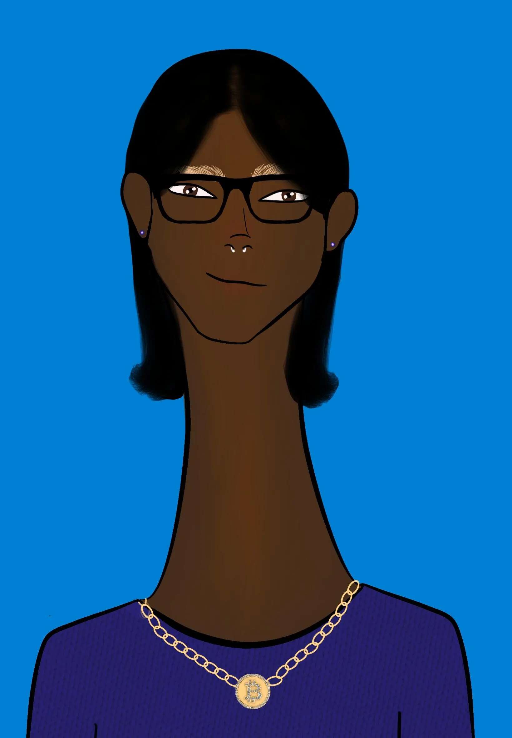 This Long Neckie Fella collection is a fine art, hand drawn, computer generated project. 3333 diverse fellas were created by 12-year-old digital artist Nyla Hayes. Each Long Neckie features an elongated neck that is inspired by Nyla’s favorite dinosaur, the brontosaurus. Nyla has collaborated her signature Long Neckie collection with Giovanni Vignone and the team at CosmicPaws who developed the asynchronous generative software to view each Fella before minting