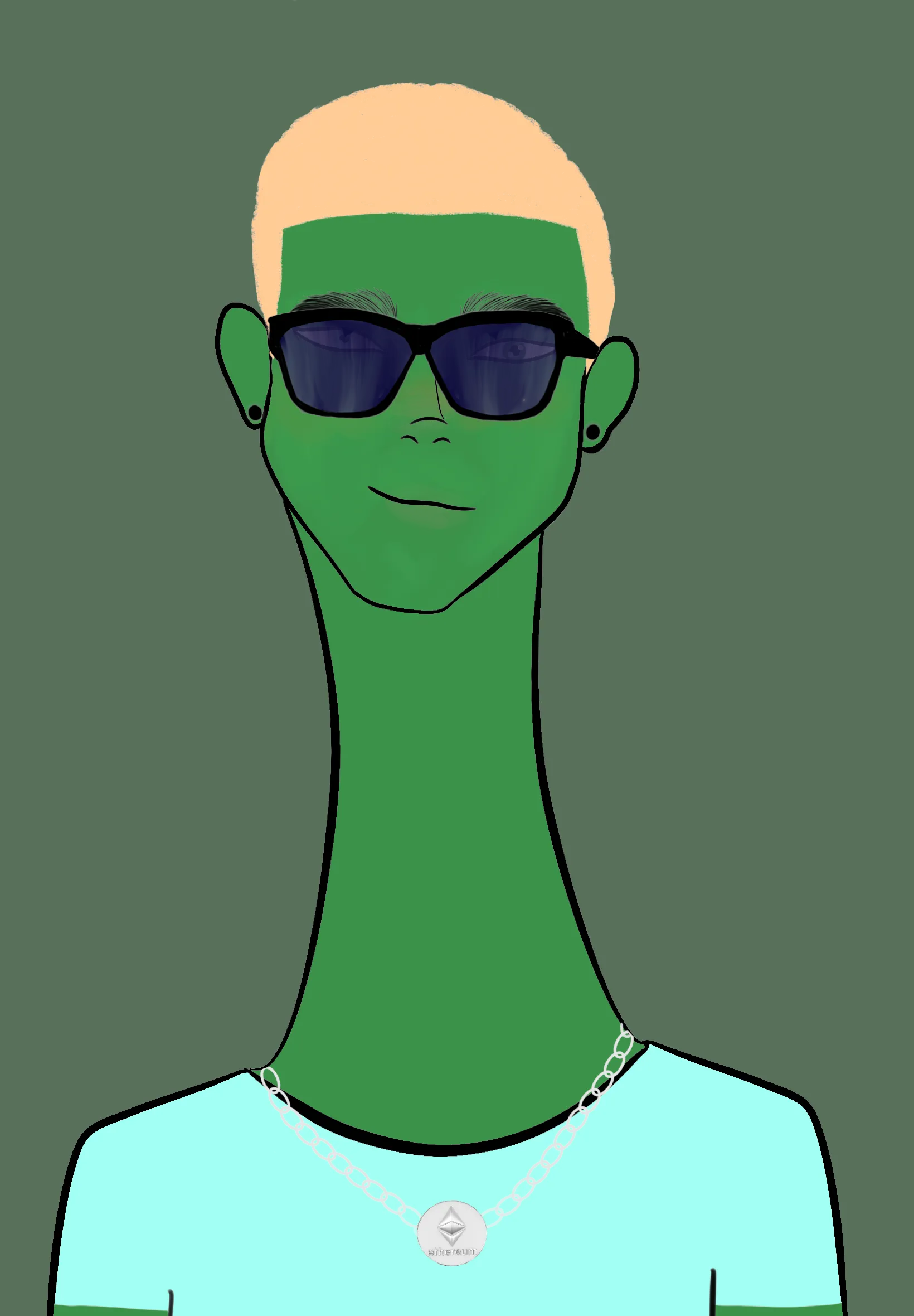 This Long Neckie Fella collection is a fine art, hand drawn, computer generated project. 3333 diverse fellas were created by 12-year-old digital artist Nyla Hayes. Each Long Neckie features an elongated neck that is inspired by Nyla’s favorite dinosaur, the brontosaurus. Nyla has collaborated her signature Long Neckie collection with Giovanni Vignone and the team CosmicPaws team who developed the asynchronous generative software to view each Fella before minting
