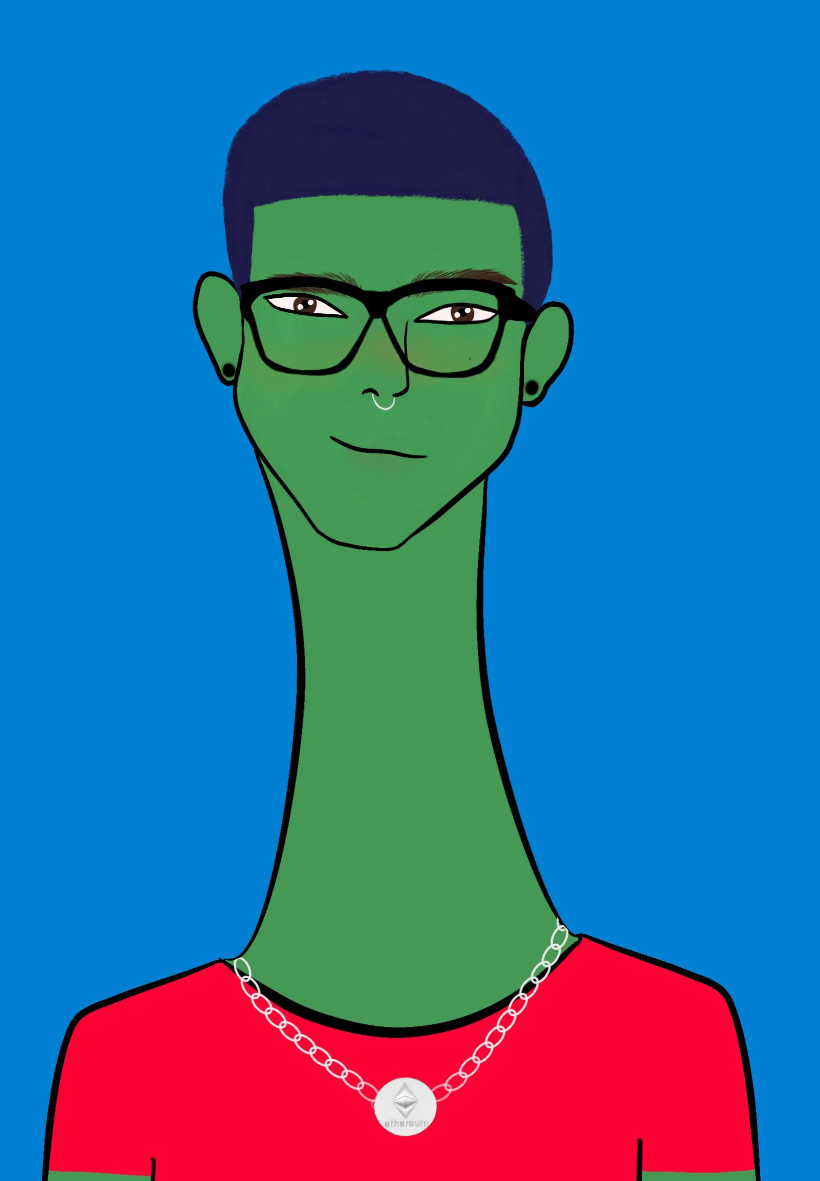 This Long Neckie Fella collection is a fine art, hand drawn, computer generated project. 3333 diverse fellas were created by 12-year-old digital artist Nyla Hayes. Each Long Neckie features an elongated neck that is inspired by Nyla’s favorite dinosaur, the brontosaurus. Nyla has collaborated her signature Long Neckie collection with Giovanni Vignone and the team at CosmicPaws who developed the asynchronous generative software to view each Fella before minting