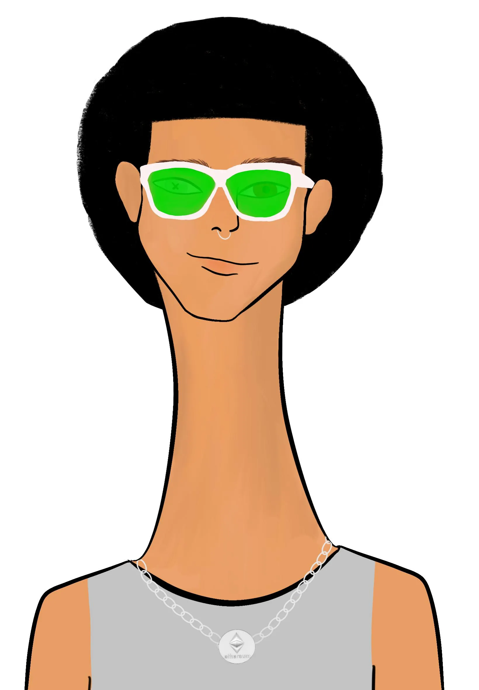 This Long Neckie Fella collection is a fine art, hand drawn, computer generated project. 3333 diverse fellas were created by 12-year-old digital artist Nyla Hayes. Each Long Neckie features an elongated neck that is inspired by Nyla’s favorite dinosaur, the brontosaurus. Nyla has collaborated her signature Long Neckie collection with Giovanni Vignone and the team at CosmicPaws who developed the asynchronous generative software to view each Fella before minting