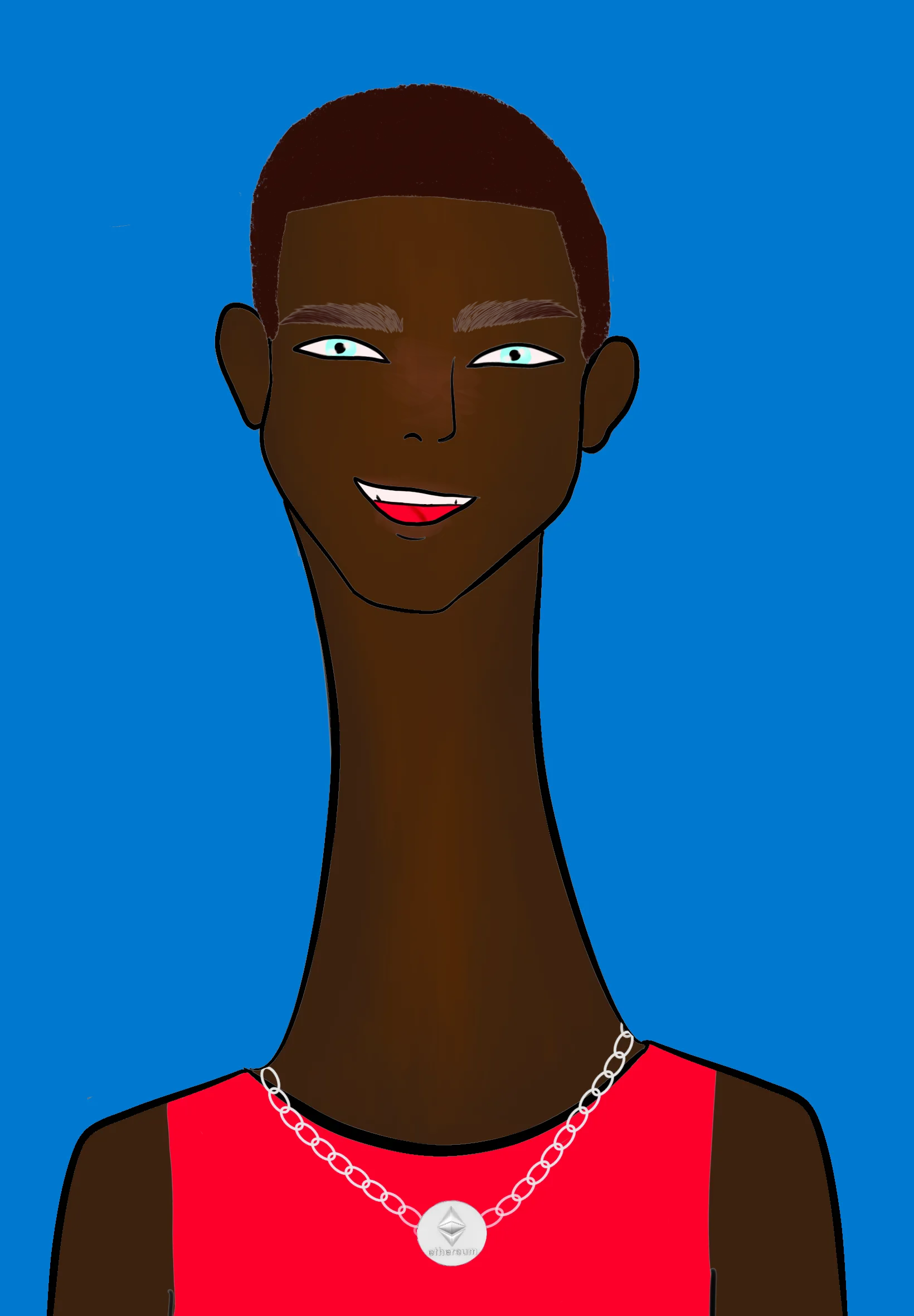 This Long Neckie Fella collection is a fine art, hand drawn, computer generated project. 3333 diverse fellas were created by 12-year-old digital artist Nyla Hayes. Each Long Neckie features an elongated neck that is inspired by Nyla’s favorite dinosaur, the brontosaurus. Nyla has collaborated her signature Long Neckie collection with Giovanni Vignone and the team CosmicPaws team who developed the asynchronous generative software to view each Fella before minting