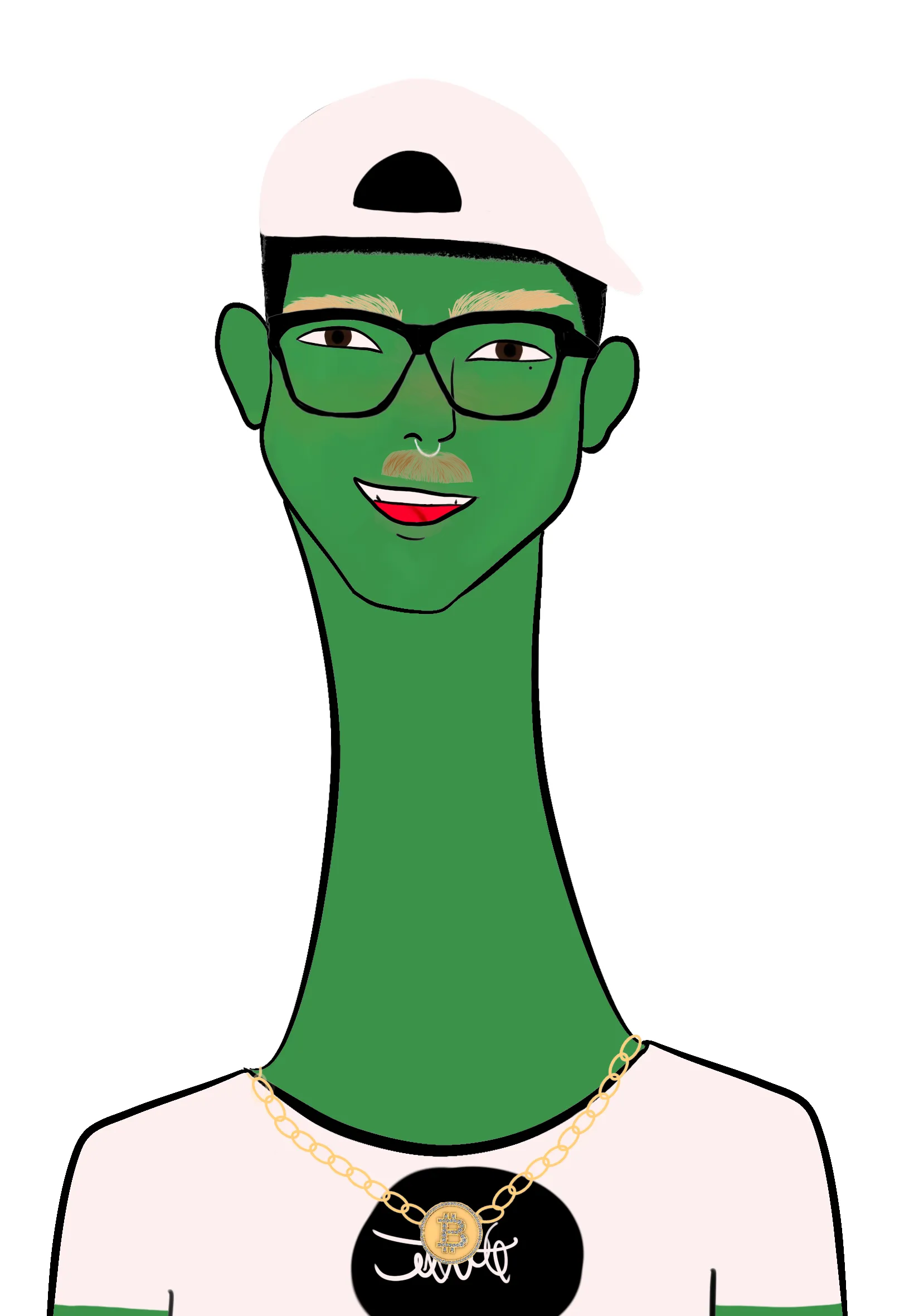 This Long Neckie Fella collection is a fine art, hand drawn, computer generated project. 3333 diverse fellas were created by 12-year-old digital artist Nyla Hayes. Each Long Neckie features an elongated neck that is inspired by Nyla’s favorite dinosaur, the brontosaurus. Nyla has collaborated her signature Long Neckie collection with Giovanni Vignone and the team CosmicPaws team who developed the asynchronous generative software to view each Fella before minting