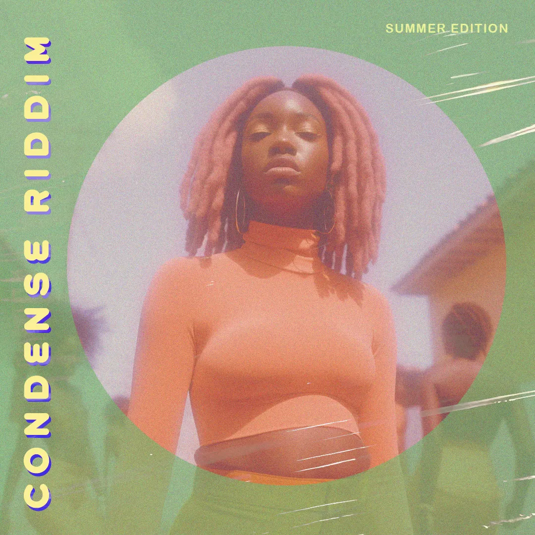 “It’s 2063 and I hear on the radio, “What you know about that Condense Riddim!”

Music starts to play.

“Summer Edition 2023!!!! We outside and we feeling nice.”

I rush to my closet and pull out a bent box of LPs. Brushing off a layer of dust I searched through, finding Jampuff Riddim, Tamarind Riddim…. I pull out a green vinyl with Condense Riddim written on the front.

The music on the radio intensifies and I close my eyes, finding myself in the middle of Broad Street. Pink hair, pink clothes, pink shoes to match, my friends and I walking down the street like it’s ours. Our hair bouncing with the beats, the sun illuminating our skin. That day we got a good deal from the man selling the newly released LPs on the street. “Tamarind juice! Peanut punch! Bottle water! If you get a vinyl you get a juice for free, if you get a juice you get a smile from me.”

“Summer Edition” was created to capture a time in history. It captures the same kind of excitement and memories that a dusty box of LPs in the corner of our aunts’ and uncles’ Caribbean home captures. I wanted to celebrate and showcase the beauty and visual expression that Caribbean street fashion has. By collaborating with AI, I pushed the limitations of AI’s understanding of “Caribbean style” and “Caribbean women” to create a range of women from different ethnicities, found in the Caribbean, and different styles of how they might dress, with an emphasis on color blocking.

Tamarind, Condense, and Jam puff riddim are releases of different dancehall riddims for this “Summer Edition” record.” — Zoe Osborne