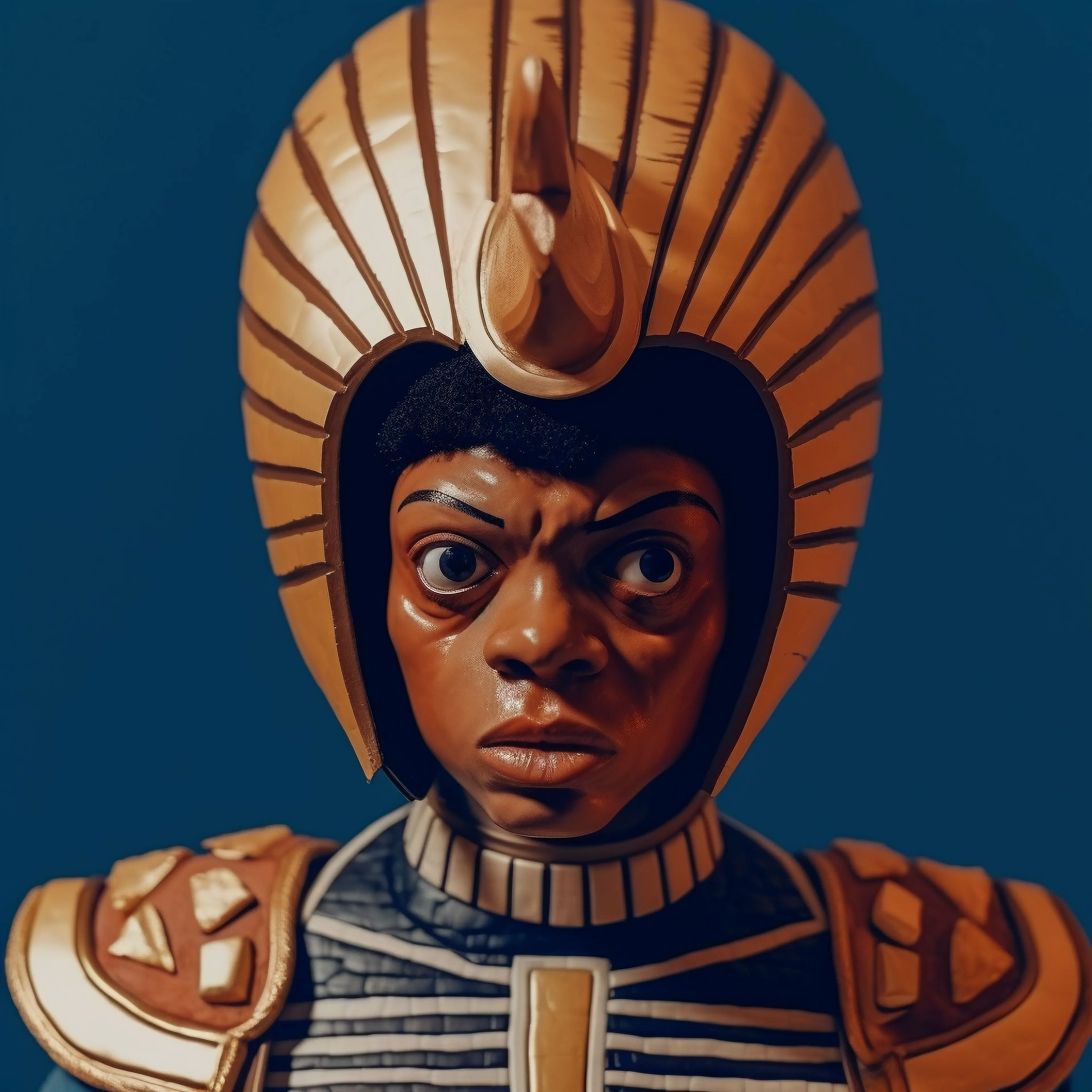 “‘The Idunnos,’ which I generated using Midjourney, shows beings that reside in between the nexus of everything and nothing. They stand as gatekeepers in the liminal space where light meets darkness, where silence meets sound, where the known and the unknown converge. They are the personification of the question mark, the embodiment of the undefined, the representatives of the unanswerable.” — Jah