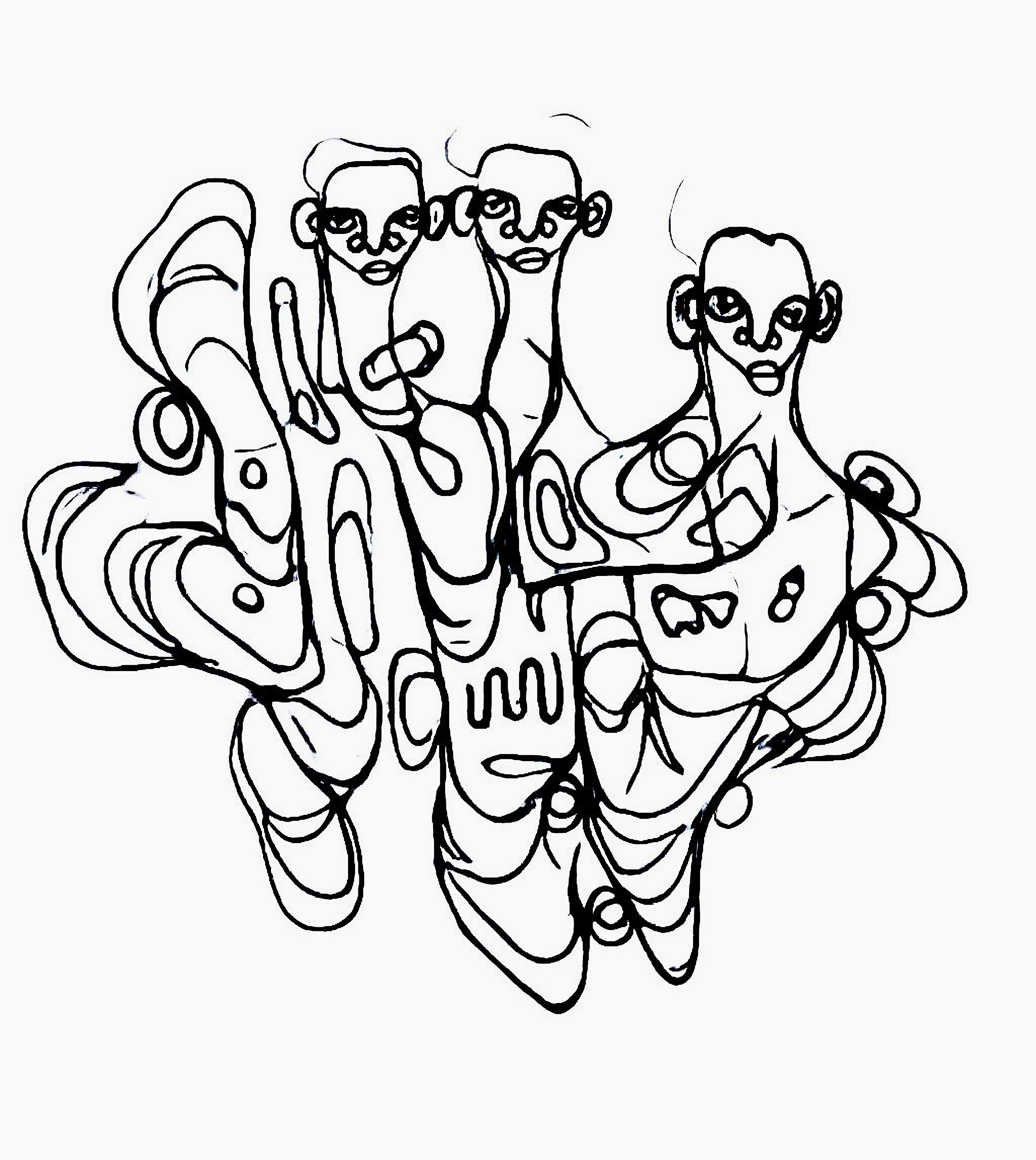 “‘Proof of Spirit — Act II’ is the second installment of my longitudinal art exploration on the concept of Àshe via the Proof of Spirit series, which was first unveiled at La Biennale di Venezia 2022. Àshe is characterized by intuitively drawn, fluid lines that flow in and out of each other, forming a nexus of distinct patterns, discernible beings, hidden motifs, and embedded symbols. The style borrows its name and philosophy from the Yoruba concept of Àshe, which represents the life energy that animates all that exists, and that connects us all as one.

I began the series by creating 1,024 handmade Àshe drawings on paper, which were scanned and then used as the dataset for training a machine learning algorithm. This was done to investigate a number of different questions, principally whether or not the machine could be imbued with the “spiritual intelligence” of Àshe and then create work in my likeness. A selection of the initial results of the training were then exhibited at The Ghana Pavilion of La Biennale, via an installation of a robotic arm, which drew the machine learning interpretations of Àshe live, every single day during the course of the exhibition.

‘Proof of Spirit — Act II’ also features a curated set of the first results of the ML training, and will be the first time people can actually digitally collect work from the Àshe series, which began in 2014. It serves as a significant milestone for the ongoing project, as it makes its way into the cryptoverse. And as Àshe keeps evolving as a visual language and body of work investigating the concepts of change and oneness, expect it to continue its metamorphosis as it absorbs, reconstitutes, and reimagines all that flows through it.” — Afroscope