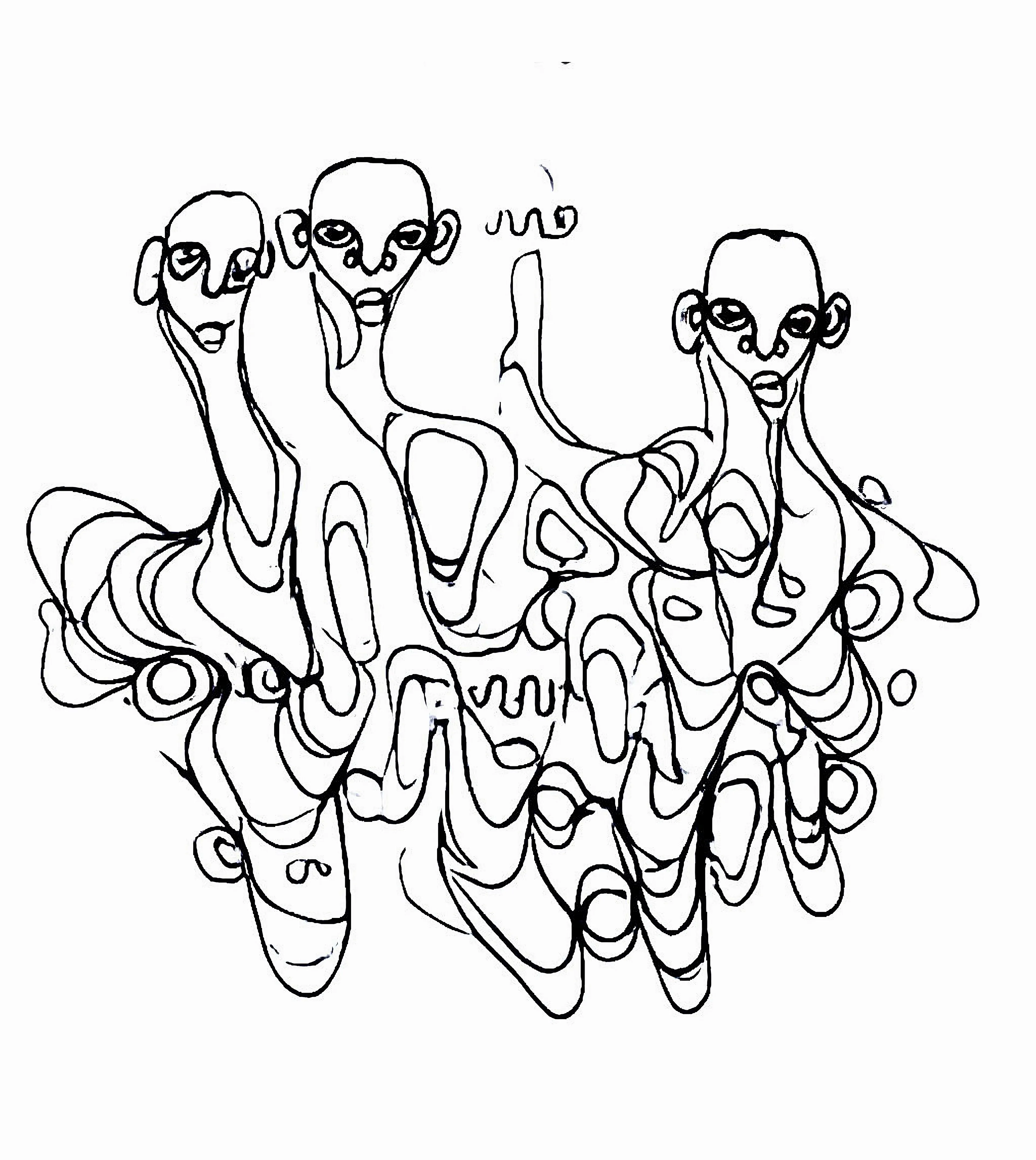 “‘Proof of Spirit — Act II’ is the second installment of my longitudinal art exploration on the concept of Àshe via the Proof of Spirit series, which was first unveiled at La Biennale di Venezia 2022. Àshe is characterized by intuitively drawn, fluid lines that flow in and out of each other, forming a nexus of distinct patterns, discernible beings, hidden motifs, and embedded symbols. The style borrows its name and philosophy from the Yoruba concept of Àshe, which represents the life energy that animates all that exists, and that connects us all as one.

I began the series by creating 1,024 handmade Àshe drawings on paper, which were scanned and then used as the dataset for training a machine learning algorithm. This was done to investigate a number of different questions, principally whether or not the machine could be imbued with the “spiritual intelligence” of Àshe and then create work in my likeness. A selection of the initial results of the training were then exhibited at The Ghana Pavilion of La Biennale, via an installation of a robotic arm, which drew the machine learning interpretations of Àshe live, every single day during the course of the exhibition.

‘Proof of Spirit — Act II’ also features a curated set of the first results of the ML training, and will be the first time people can actually digitally collect work from the Àshe series, which began in 2014. It serves as a significant milestone for the ongoing project, as it makes its way into the cryptoverse. And as Àshe keeps evolving as a visual language and body of work investigating the concepts of change and oneness, expect it to continue its metamorphosis as it absorbs, reconstitutes, and reimagines all that flows through it.” — Afroscope