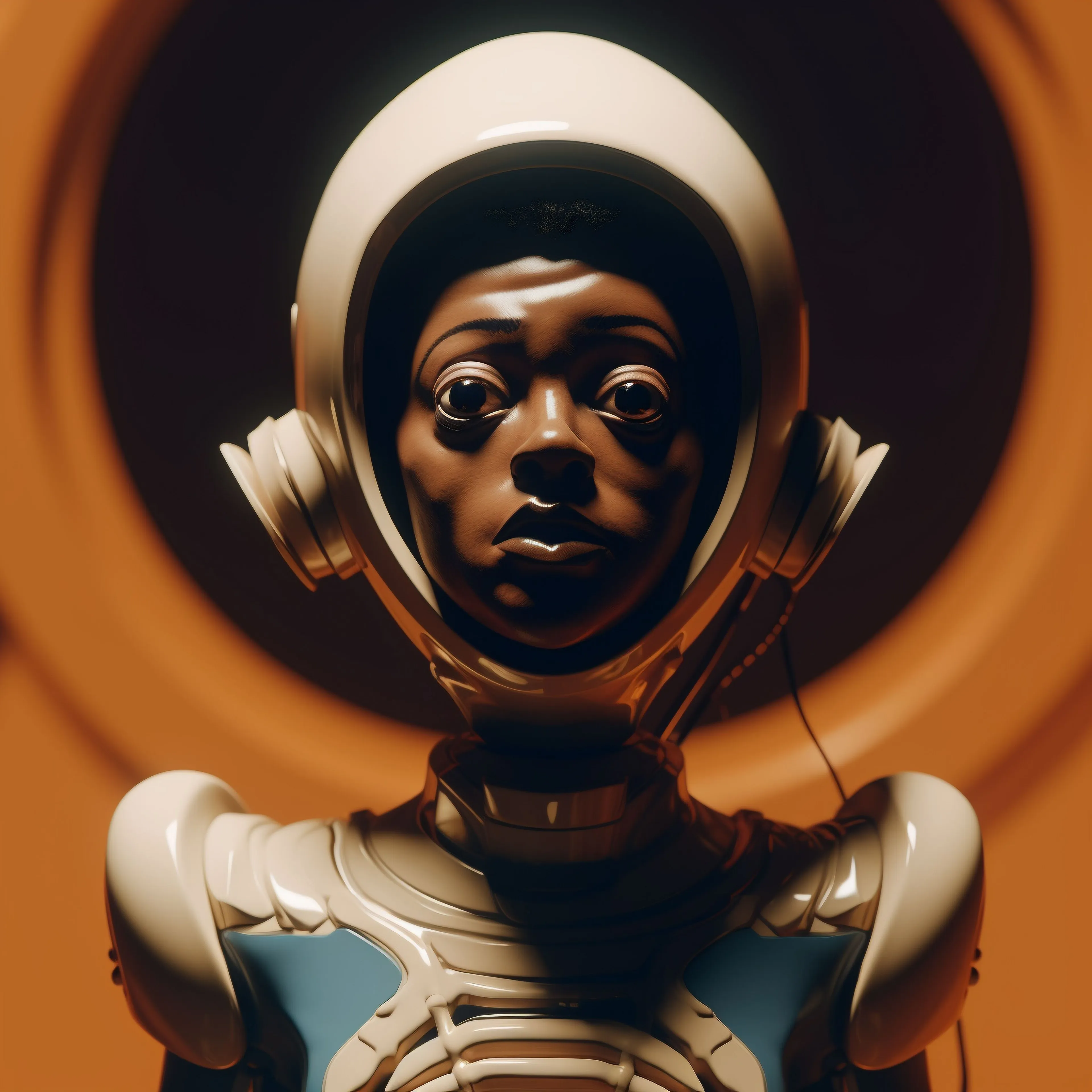 “‘The Idunnos,’ which I generated using Midjourney, shows beings that reside in between the nexus of everything and nothing. They stand as gatekeepers in the liminal space where light meets darkness, where silence meets sound, where the known and the unknown converge. They are the personification of the question mark, the embodiment of the undefined, the representatives of the unanswerable.” — Jah