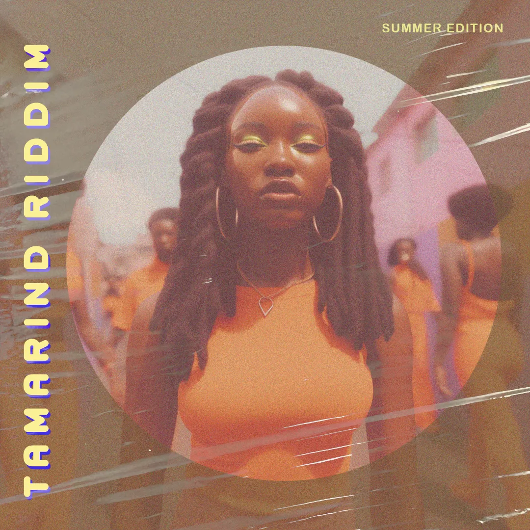 “It’s 2063 and I hear on the radio, “What you know about that Condense Riddim!”

Music starts to play.

“Summer Edition 2023!!!! We outside and we feeling nice.”

I rush to my closet and pull out a bent box of LPs. Brushing off a layer of dust I searched through, finding Jampuff Riddim, Tamarind Riddim…. I pull out a green vinyl with Condense Riddim written on the front.

The music on the radio intensifies and I close my eyes, finding myself in the middle of Broad Street. Pink hair, pink clothes, pink shoes to match, my friends and I walking down the street like it’s ours. Our hair bouncing with the beats, the sun illuminating our skin. That day we got a good deal from the man selling the newly released LPs on the street. “Tamarind juice! Peanut punch! Bottle water! If you get a vinyl you get a juice for free, if you get a juice you get a smile from me.”

“Summer Edition” was created to capture a time in history. It captures the same kind of excitement and memories that a dusty box of LPs in the corner of our aunts’ and uncles’ Caribbean home captures. I wanted to celebrate and showcase the beauty and visual expression that Caribbean street fashion has. By collaborating with AI, I pushed the limitations of AI’s understanding of “Caribbean style” and “Caribbean women” to create a range of women from different ethnicities, found in the Caribbean, and different styles of how they might dress, with an emphasis on color blocking.

Tamarind, Condense, and Jam puff riddim are releases of different dancehall riddims for this “Summer Edition” record.” — Zoe Osborne