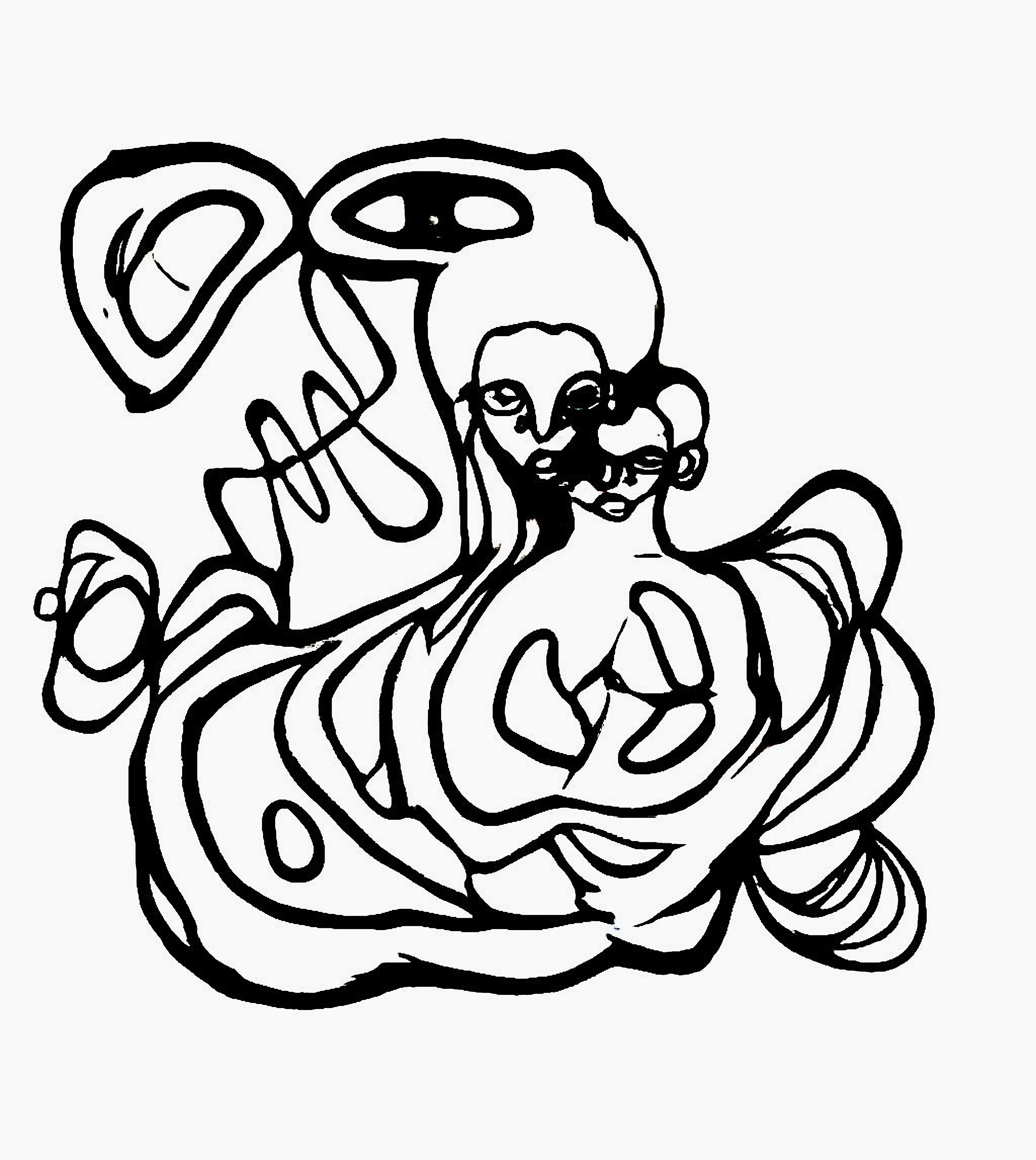 “‘Proof of Spirit — Act II’ is the second installment of my longitudinal art exploration on the concept of Àshe via the Proof of Spirit series, which was first unveiled at La Biennale di Venezia 2022. Àshe is characterized by intuitively drawn, fluid lines that flow in and out of each other, forming a nexus of distinct patterns, discernible beings, hidden motifs, and embedded symbols. The style borrows its name and philosophy from the Yoruba concept of Àshe, which represents the life energy that animates all that exists, and that connects us all as one.

I began the series by creating 1,024 handmade Àshe drawings on paper, which were scanned and then used as the dataset for training a machine learning algorithm. This was done to investigate a number of different questions, principally whether or not the machine could be imbued with the “spiritual intelligence” of Àshe and then create work in my likeness. A selection of the initial results of the training were then exhibited at The Ghana Pavilion of La Biennale, via an installation of a robotic arm, which drew the machine learning interpretations of Àshe live, every single day during the course of the exhibition.

‘Proof of Spirit — Act II’ also features a curated set of the first results of the ML training, and will be the first time people can actually digitally collect work from the Àshe series, which began in 2014. It serves as a significant milestone for the ongoing project, as it makes its way into the cryptoverse. And as Àshe keeps evolving as a visual language and body of work investigating the concepts of change and oneness, expect it to continue its metamorphosis as it absorbs, reconstitutes, and reimagines all that flows through it.” — Afroscope