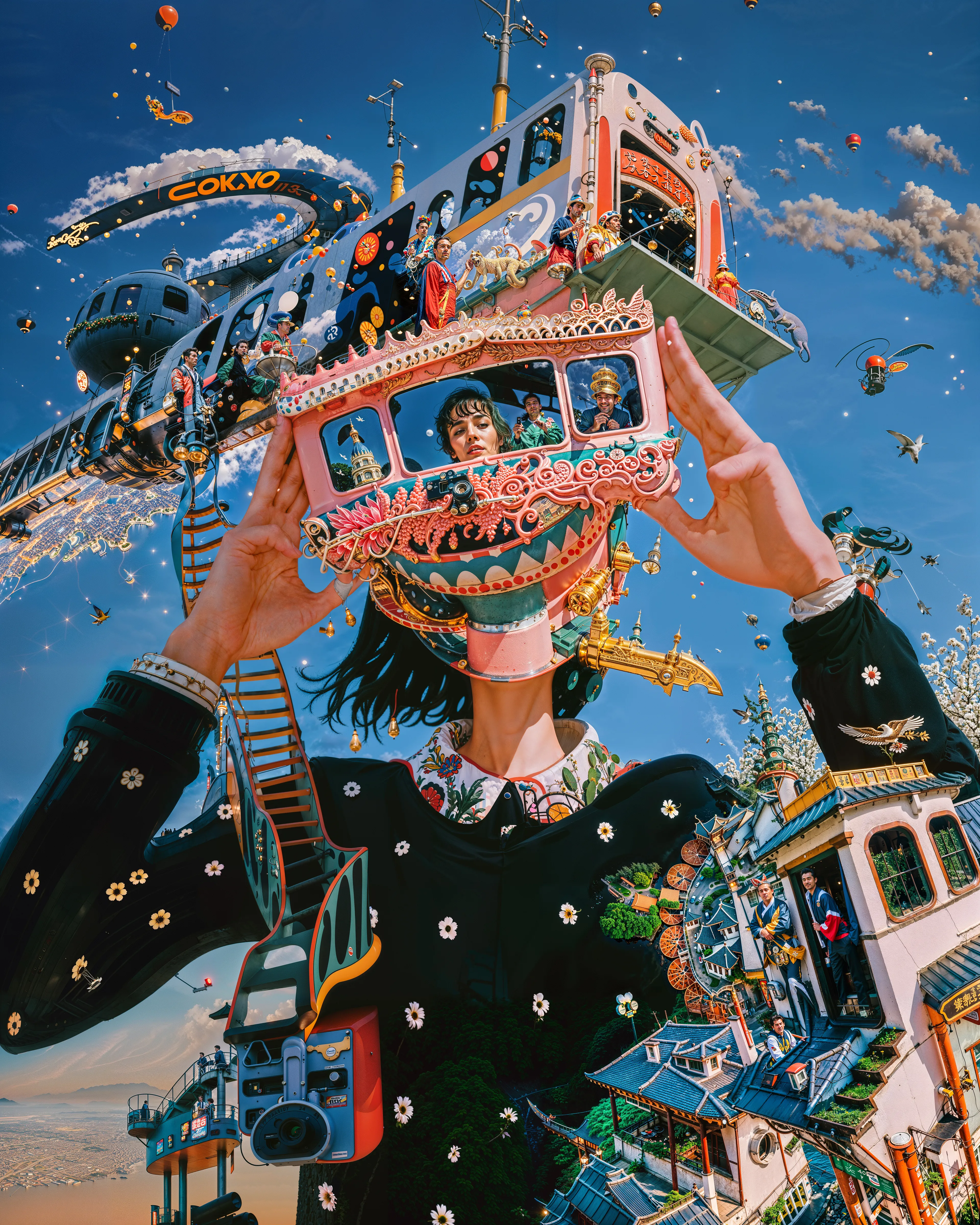 Head Rush By INFINITEYAY in collaboration with AI, 2025 | 7680 × 9600 | JPG