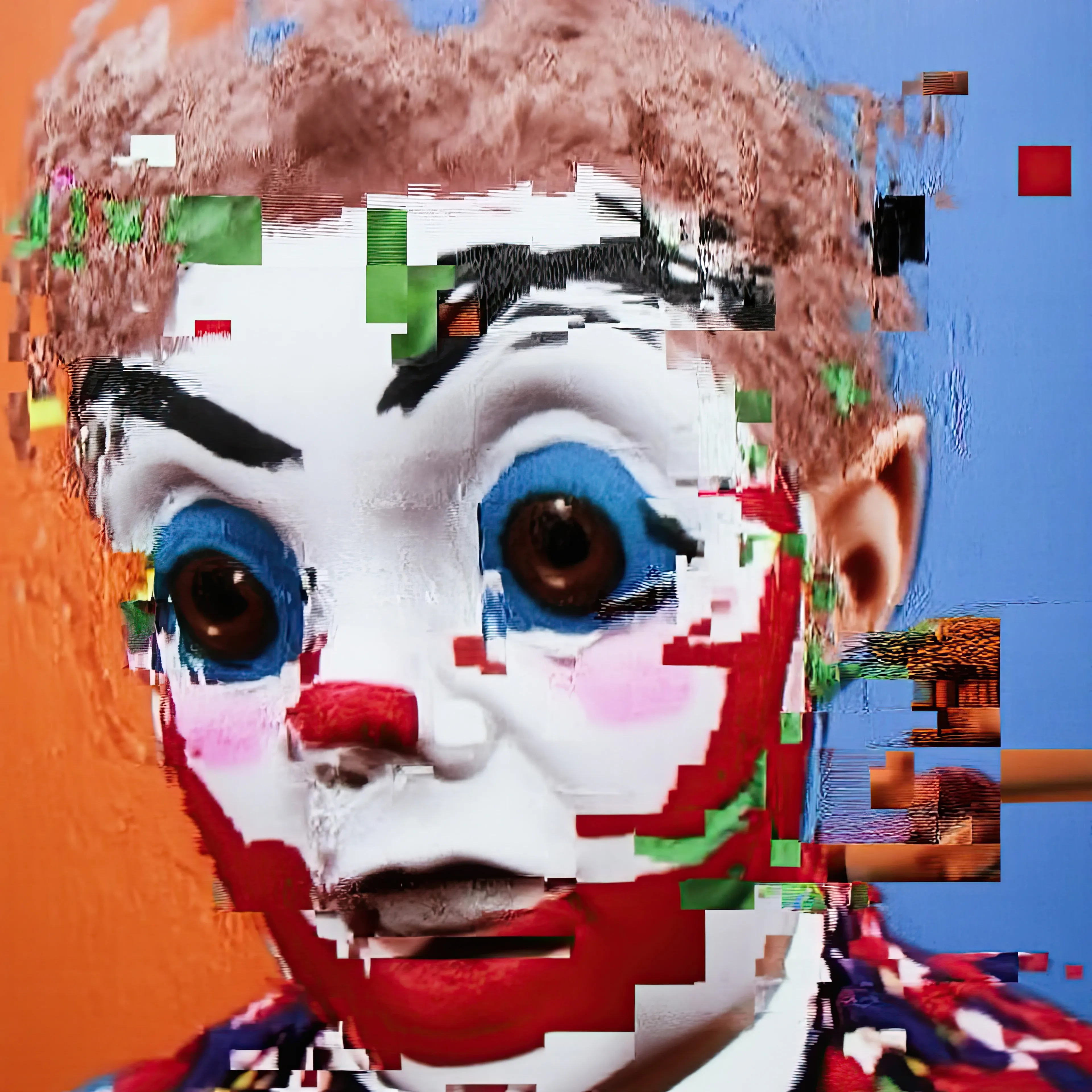 ANDROID PLAZA - Art Fair 2025

Clown Portrait Painting A

Generative Painting

This generative painting was created using a custom-trained model developed by the artist. It draws from a visual vocabulary shaped by power, performance, and collapse — blending figuration and abstraction to expose the mechanisms of contemporary image culture. Rendered through algorithmic processes, each piece captures the residue of human presence as it disintegrates under the pressure of simulation. The result is a new form of painterly expression: haunted, unstable, and brutally precise.
